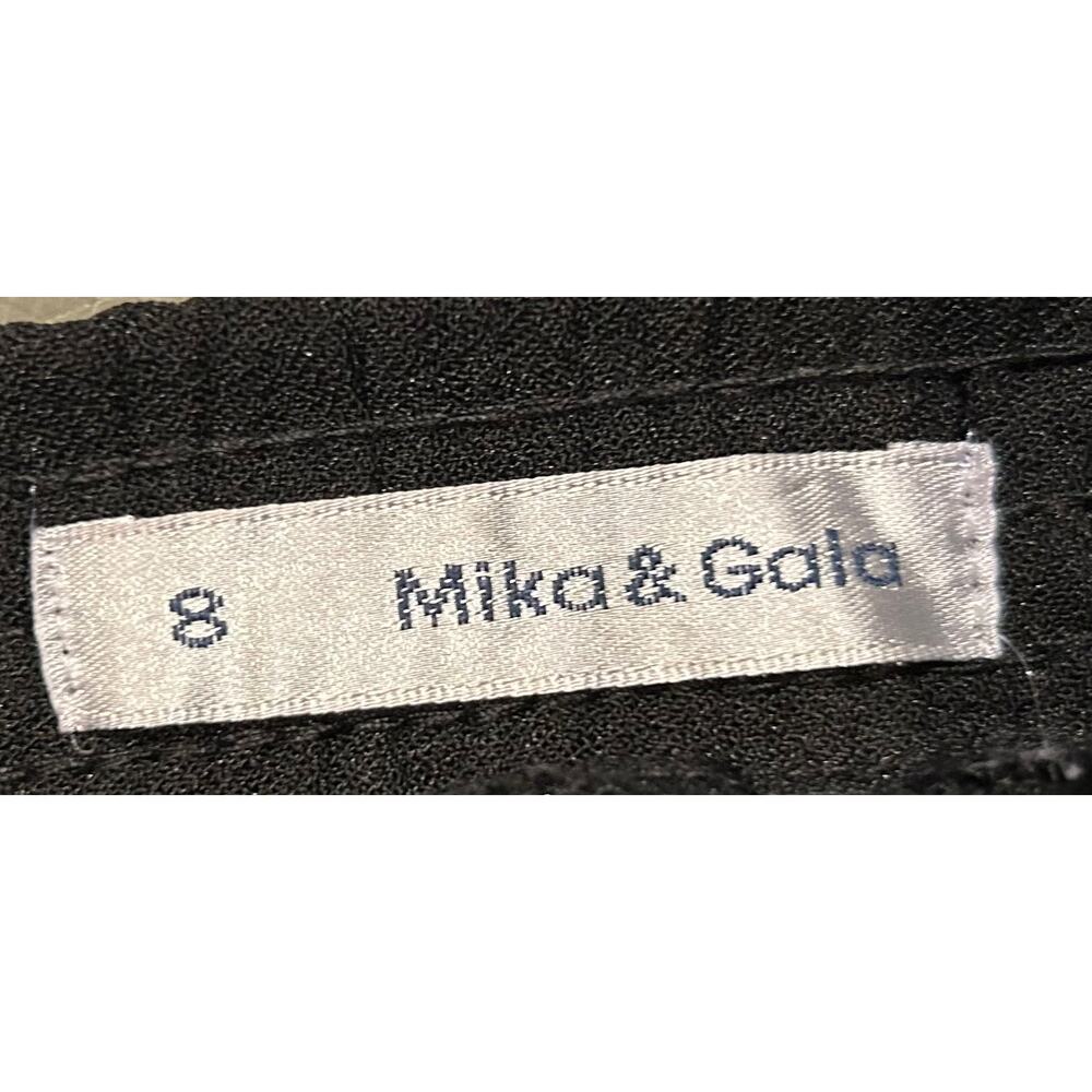 Mika & Gala black lace trim shorts